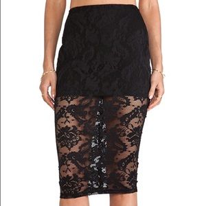 Nookie Lace Renegade Pencil Skirt, XS, worn once